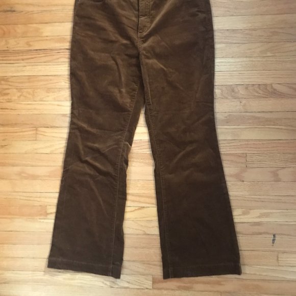 Brown corduroy flared pants - Talbot's - Picture 6 of 8